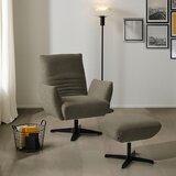 Dieter Knoll FOTELJ, rjavosiva tekstil | Shoptok.si