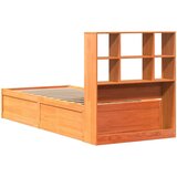 vidaXL Okvir kreveta bez madraca voštano smeđi 100x200 cm od borovine | shoptok.hr