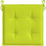  Jastuci za vrtne stolice 2 kom zeleni 50x50x4 cm od tkanine Slike