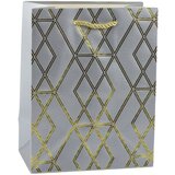  Paper Gift Bag Elegant Gold Patterns 23 x 18 x 10.5 cm | shoptok.hr