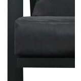  Garnitura z blazinami 4-delna aluminij temno siva | Shoptok.si