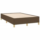 vidaXL Posteljni okvir temno rjav 120x190 cm tkanina, (21142747) Cene