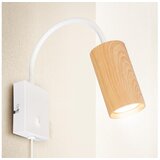  Brilagi - SELE fleksibilna zidna lampa 1xGU10/30W/230V bela/hrastov dekor | Eponuda.com