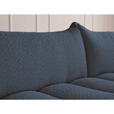 Bobochic Paris Temno modra sedežna garnitura iz tkanine bouclé 234 cm Azra – | Shoptok.si