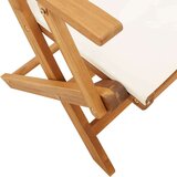  3-dijelni bistro set od tkanine i masivnog drva krem bijelim | shoptok.hr
