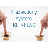 REA Bath REA Umivaonik Siphon Klik-Klak Univerzalni crna mat | shoptok.hr