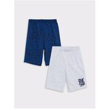 LC Waikiki 2-Pack Boy's Pajamas Shorts with Elastic Waist Printed cene