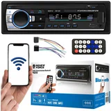  1DIN 12V LCD avtoradio 4x50W USB Bluetooth + daljinec