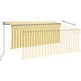  Tenda na ručno uvlačenje s roletom 3 5 x 2 5 m žuto-bijela | shoptok.hr
