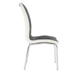 Kondela Jedilni stol, temno siva/bela, GERDA NEW | Shoptok.si