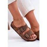 Panto Fino Women's Suede Slippers With Buckles | Shoptok.si