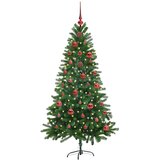  Božićno drvce s 150 LED svjetlima s stalakom Zelena 150 cm PE | shoptok.hr
