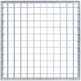  Rešetka Srebrna 40 x 40 x 2 cm Vruće pocinčani čelik | shoptok.hr