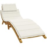  Jastuk za ležaljku prošarani krem 186x58x4 cm od tkanine - prošarana krem 1 Cijene