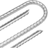  Klinovi za šator U-oblika 6 kom 30 cm Ø 7 mm pocinčani čelik | shoptok.hr