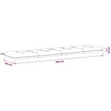  Jastučići za klupe VIANEN 2 kom. 100% poliester Antracit - Antracit 190 x 40 x 12 cm | shoptok.hr