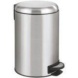 Wenko koš za smeće s pedalom u srebrnoj boji Leman, 12 l | shoptok.hr