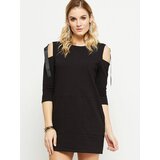 Yups Dress cold shoulders with ribbons black Cene