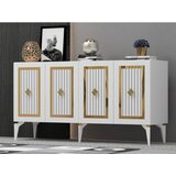 Woody Fashion Komoda Nora White Gold | ePonuda.com