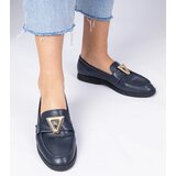 Gemre Navy blue women's loafers with elegant embellishment Viletta | shoptok.hr