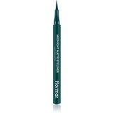 Flormar Midnight Matte Eyeliner črtalo za oči v obliki flomastra z mat učinkom odtenek 04 Green 1 ml | Shoptok.si