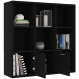 vidaXL ormarić za knjige crni 98 x 30 x 98 cm od iverice | shoptok.hr
