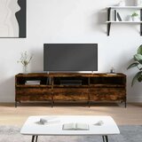 vidaXL TV omarica dimljeni hrast 150x30x44,5 cm inženirski les | Shoptok.si