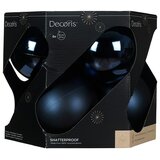 božićne kuglice (plava boja, promjer: 10 cm, 6 kom.)  božićne kuglice (plava boja, promjer: 10 cm, 6 kom.) Slike