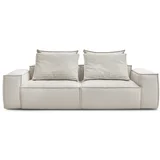 Bobochic Paris Bež sofa od imitacije kože 260 cm Boheme –