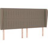  Box spring postelja z vzmetnico taupe 200x200 cm blago | Shoptok.si