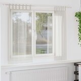 Voile zavjesa 2 kom. Krema 175 x 140 cm Poliester Cijene