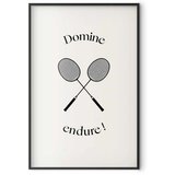  Plakat - Summer Games - Badminton Rackets on a White Background 29.7x42 Crni okvir | shoptok.hr