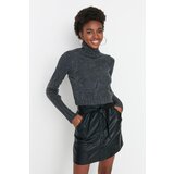 Trendyol Anthracite Soft Textured Crop Knitted Sweater | Eponuda.ba