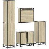  4-dijelni set kupaonskog namještaja boja hrasta sonome drveni | shoptok.hr