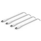 Belkin 1x2 braided PVC Cable 1m USB-C/USB-C wh. CAB004bt1MWH2PK | shoptok.hr