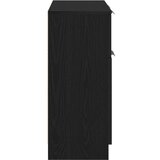  Crni Hrastov Sideboard 60x30x70 cm Konstruirano drvo | shoptok.hr