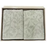 Dekordom peškir flower set 2/1 - 50x90 + 70x140 - mint green ( 025029 )