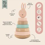 Trixie leseni obroči za zlaganje mrs. rabbit | Shoptok.si