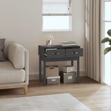  Konzolni stol sivi 76,5 x 40 x 75 cm od masivne borovine | Eponuda.com