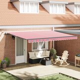  Tkanina za tende s Crvena i bijela 450 × 300 cm Poliester | shoptok.hr