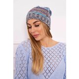 Kesi Cap with fleece Klaudia K255 maritime+gray Cene