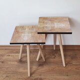 Hanah home 2Shp223 - Beige BeigeWhite Nesting Table (2 Pieces) | ePonuda.com