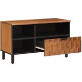 TV ormar Finš acacije smeđa 80 x 33 5 x 46 cm Čvrsto drvo manga | shoptok.hr
