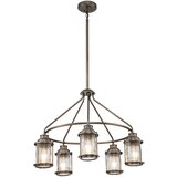Elstead Lighting Elstead Kichler Ashland Bay Zunanja viseča stropna svetilka, polirana bronasta, IP44, (22098001) | Shoptok.si
