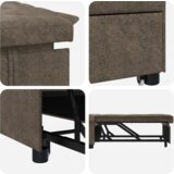  Raztegljiva sedežna garnitura Vojaško zelena 67 x 194 x 38 cm, (5000020809) | Shoptok.si