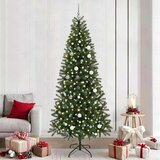 vidaXL Umestno božično drevo med 300 LED Zelena 240 cm PE in PVC | Shoptok.si