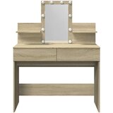  Toaletni stolić s LED svjetlima boja hrasta 100 x 40 x 130 cm | shoptok.hr