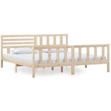  Posteljni okvir iz trdnega lesa 200x200 cm, (20646846) | Shoptok.si