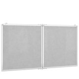  Magnetna bijela ploča sklopiva 120 x 60 x 1,7 cm aluminijska | shoptok.hr
