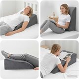  Jastučić za noge 68 x 41 x 24 cm PU pjena Siva | shoptok.hr